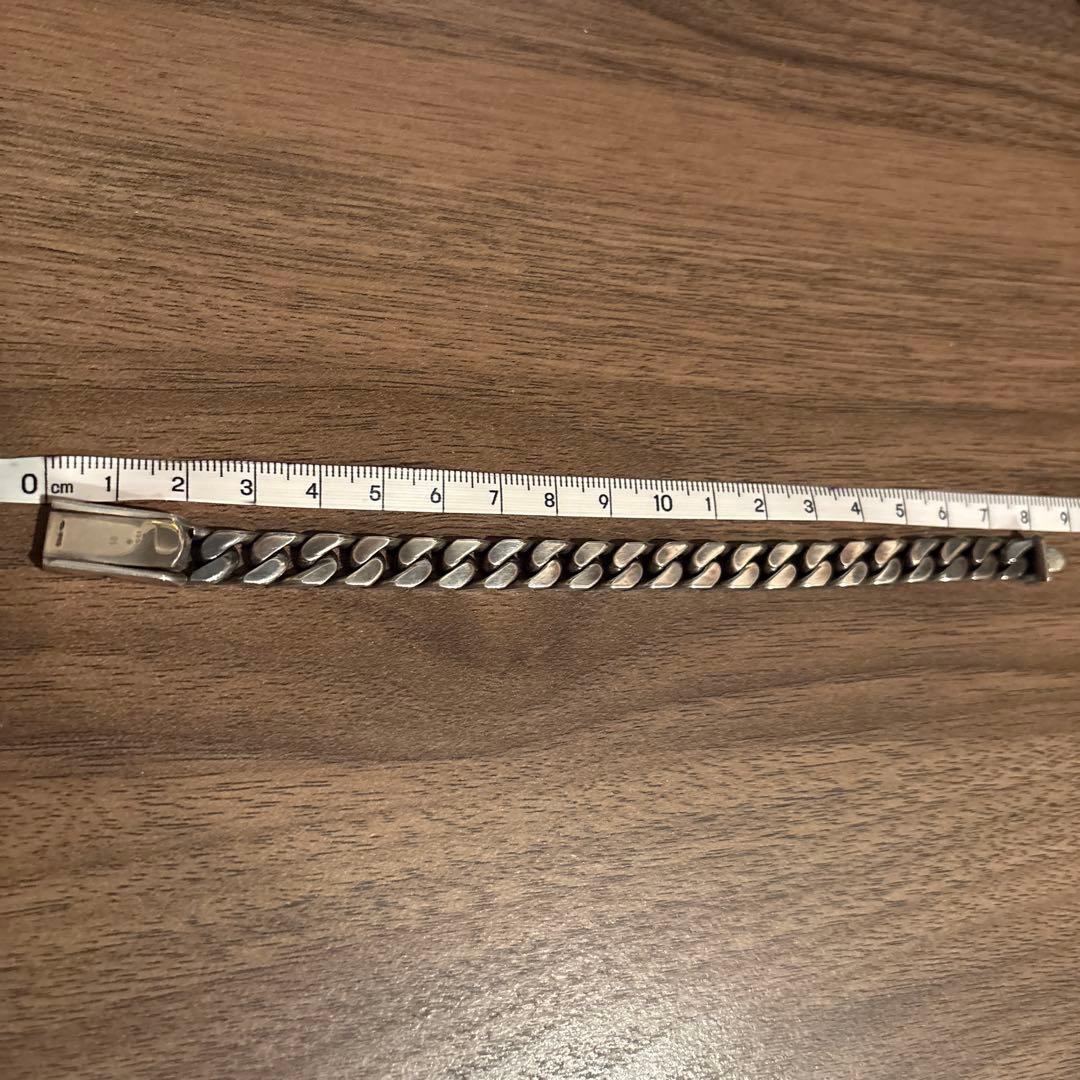 gucci ID ロゴプレート　極太　喜平 ブレスレット 925 バングル