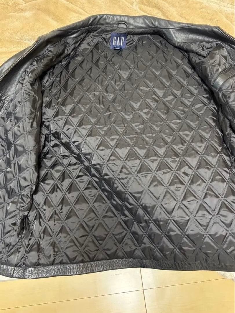 M*様 美品　Old GAP 黒 レザージャケット XL