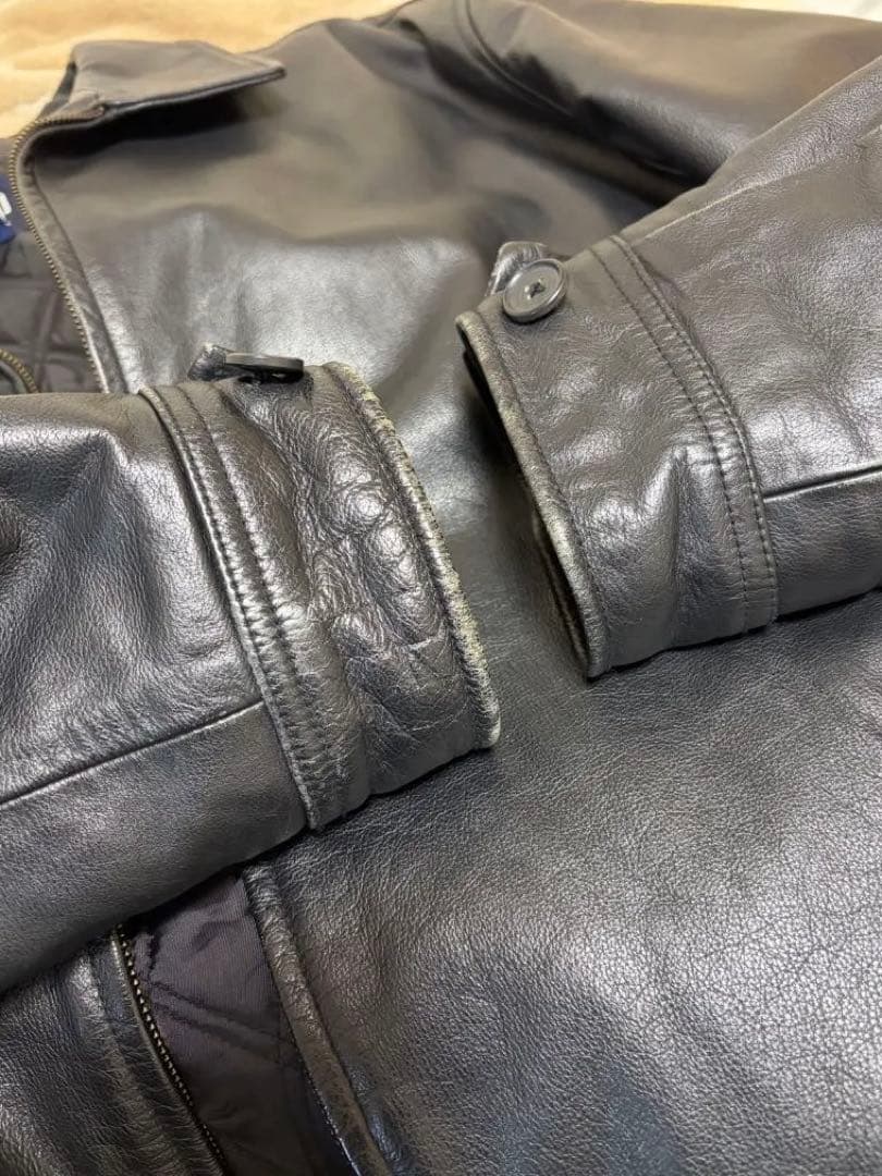 M*様 美品　Old GAP 黒 レザージャケット XL