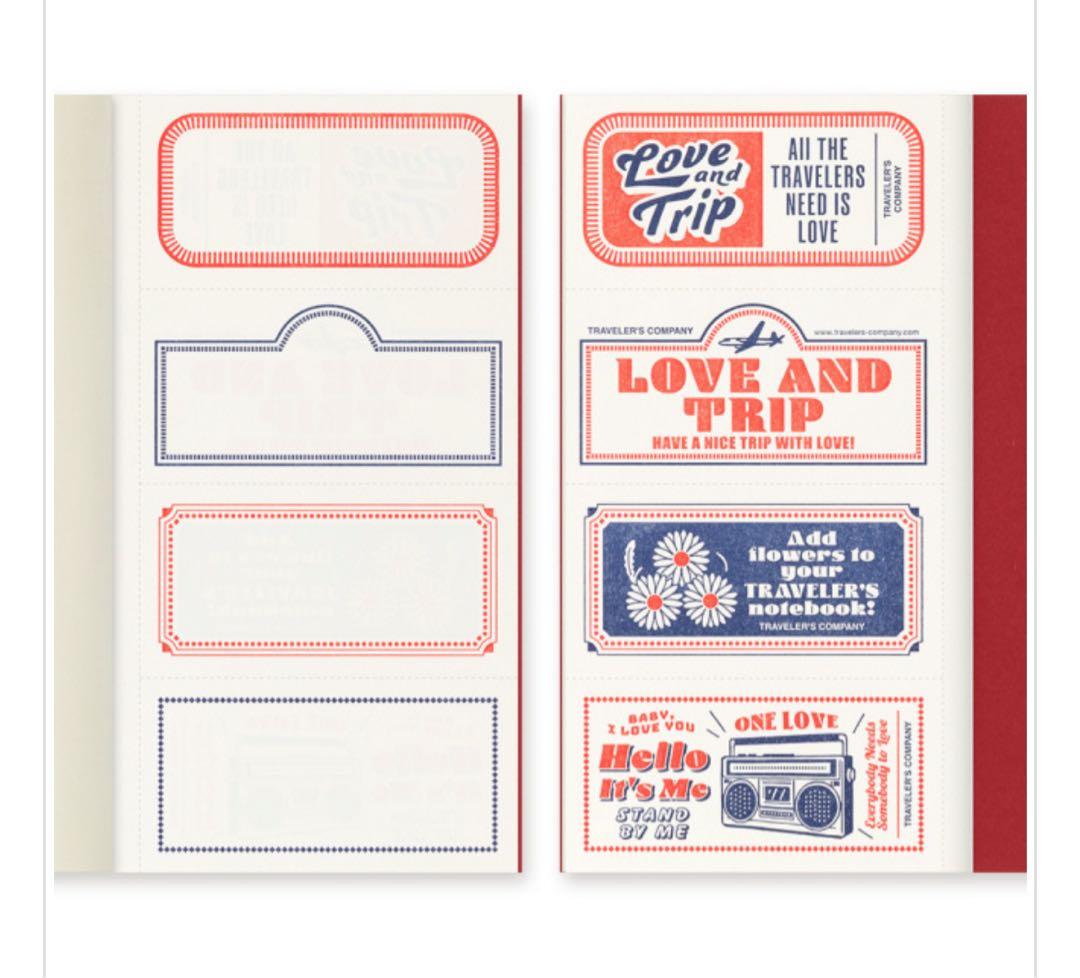 【新品未開封】トラベラーズノート LOVE AND TRIP レッド　レギュラー