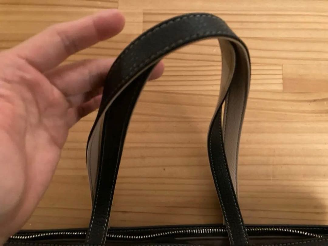 ユナイテッドアローズ　トートバッグ　合皮　黒