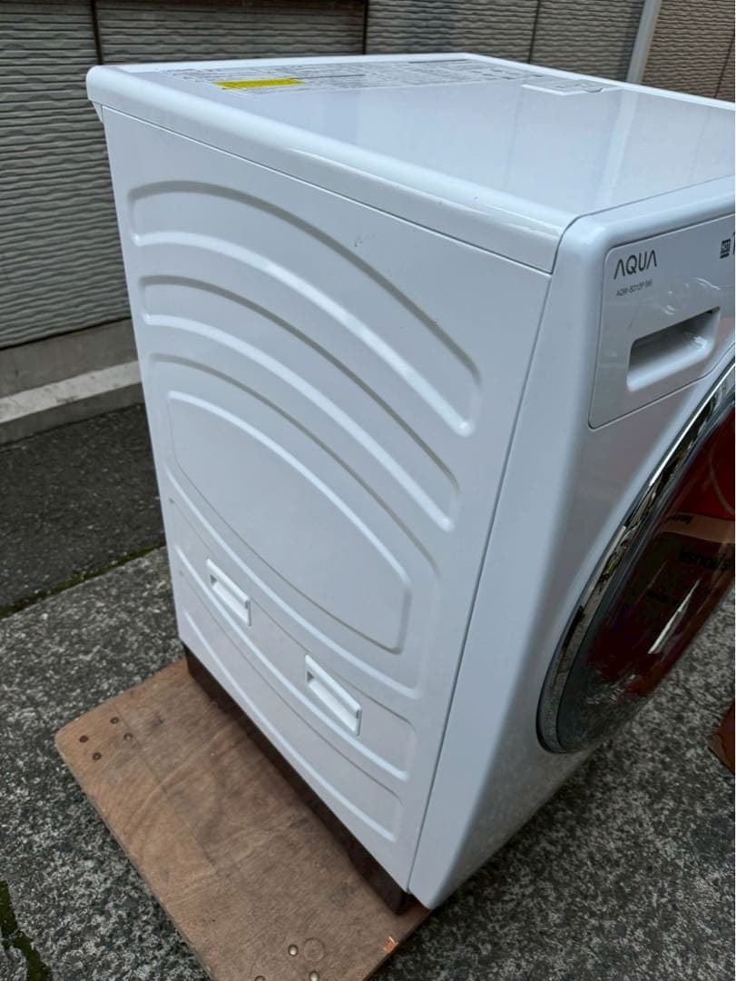 【美品】AQUAアクアドラム式洗濯乾燥機 2024年製 AQW-SD12P-L