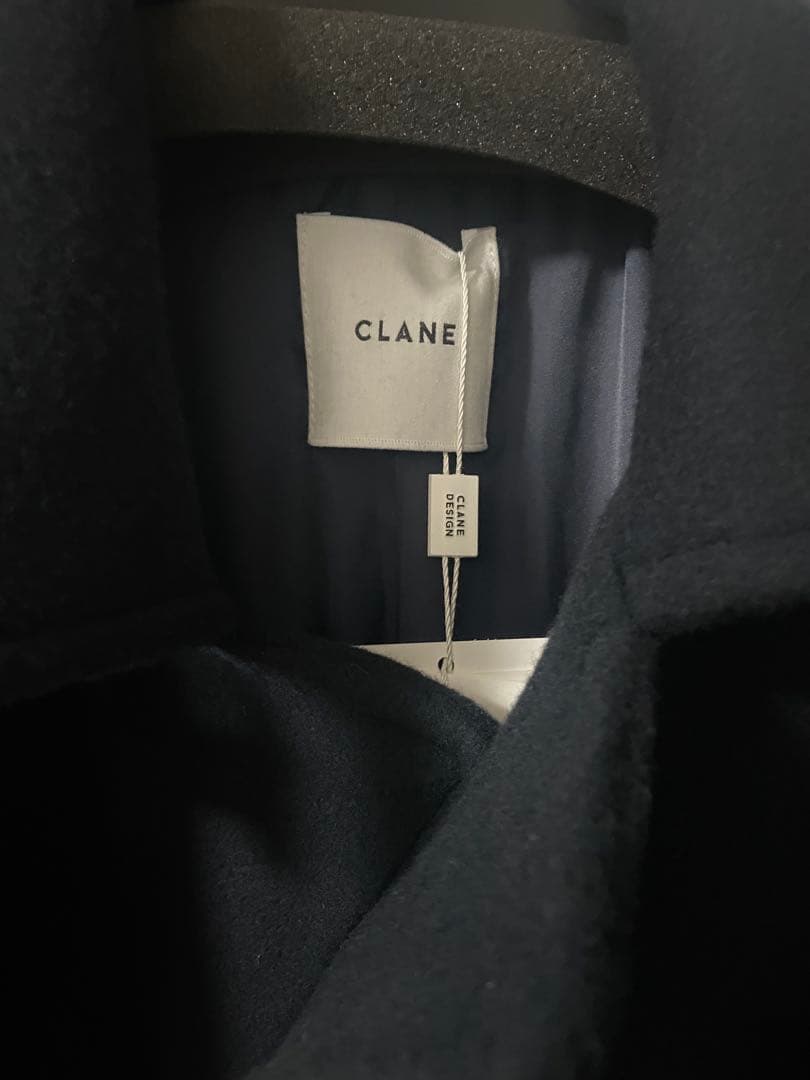 CLANE OVER MAXI DUFFLE COAT ネイビー