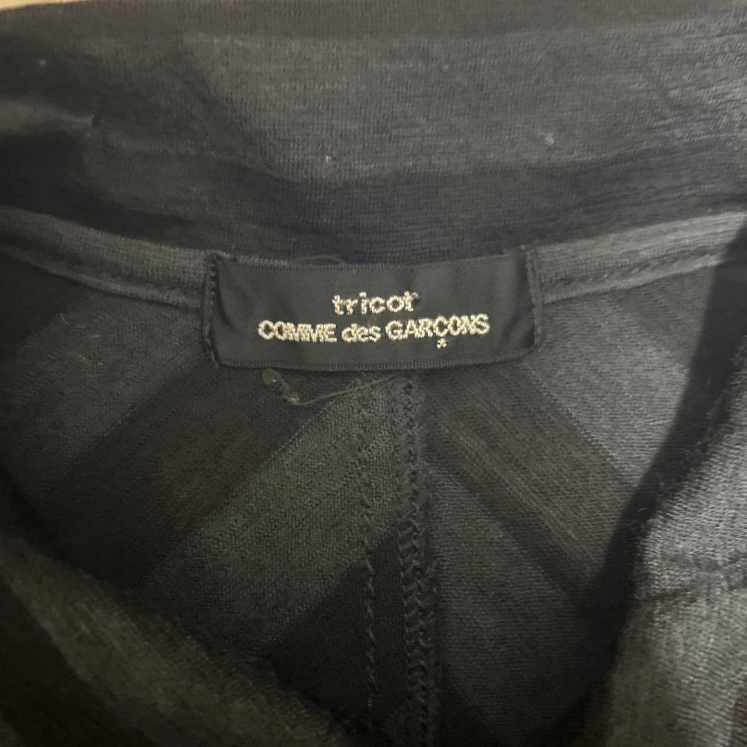 COMME des GARÇONS クロップドジャケット ブラックストライプ短丈