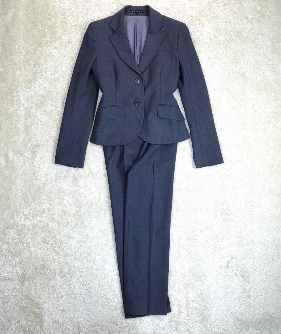 nananananananさん専用 Theory パンツスーツ グレー 2　M