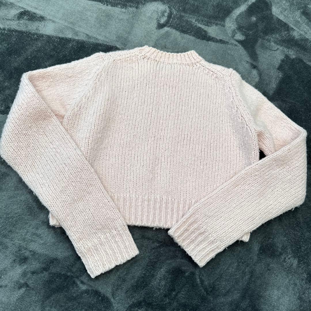 auralee ショート　ニット　ピンク　ウール