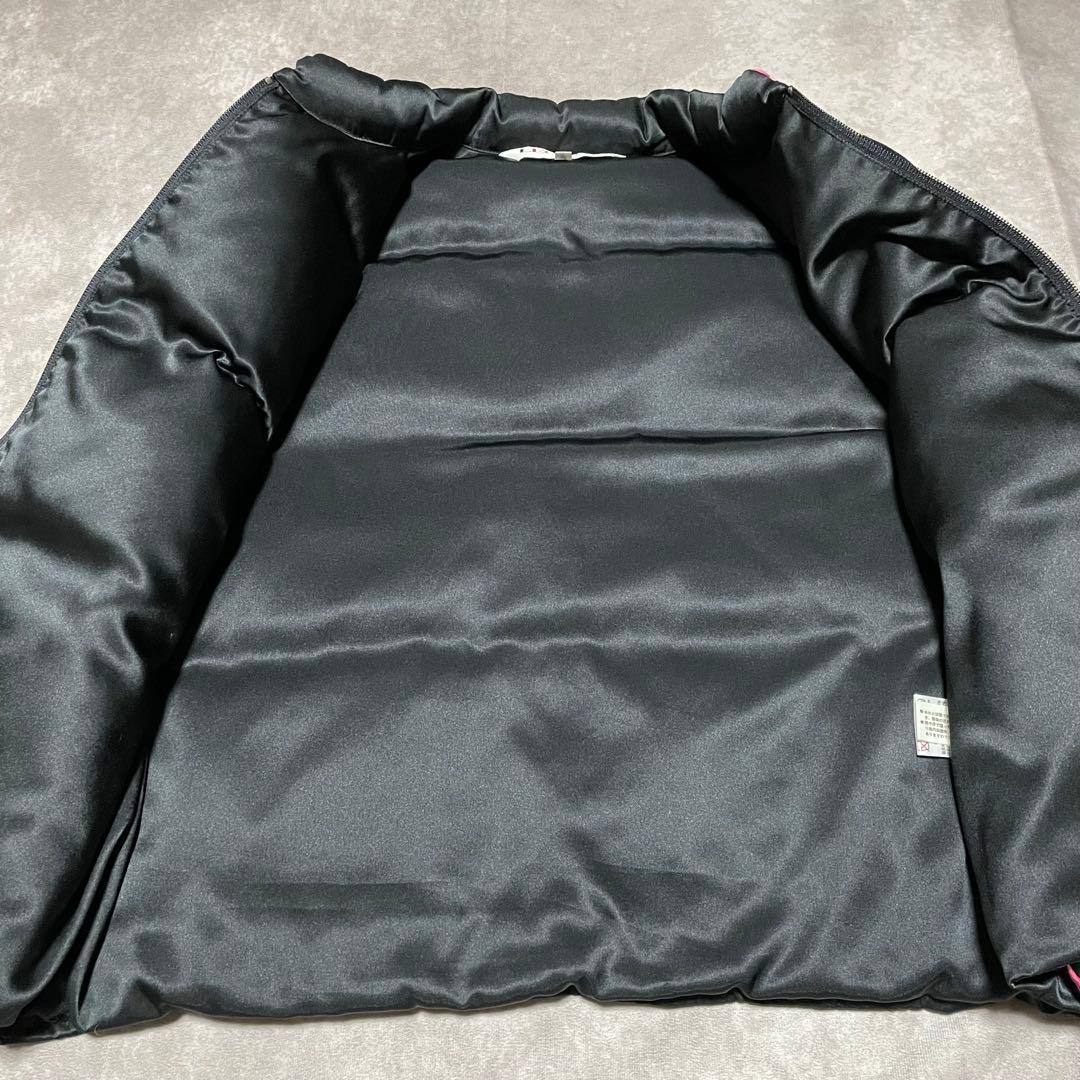 希少　レオナールスポーツ　LEONARD （M） ダウンベスト　花柄　シルク　黒