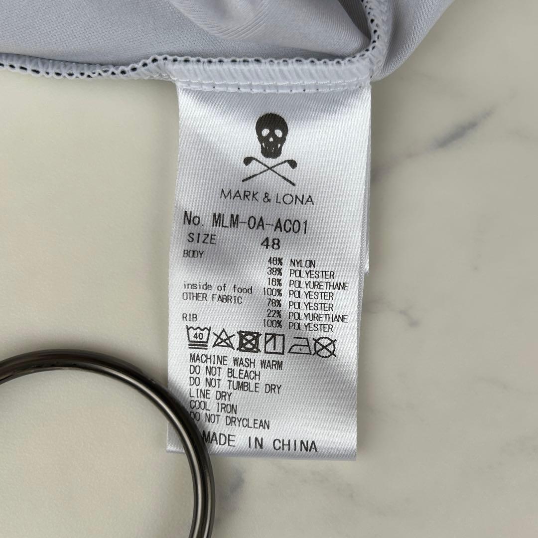 極美品 マークアンドロナ ジップアップパーカー フード ゴルフ ダブルジップ