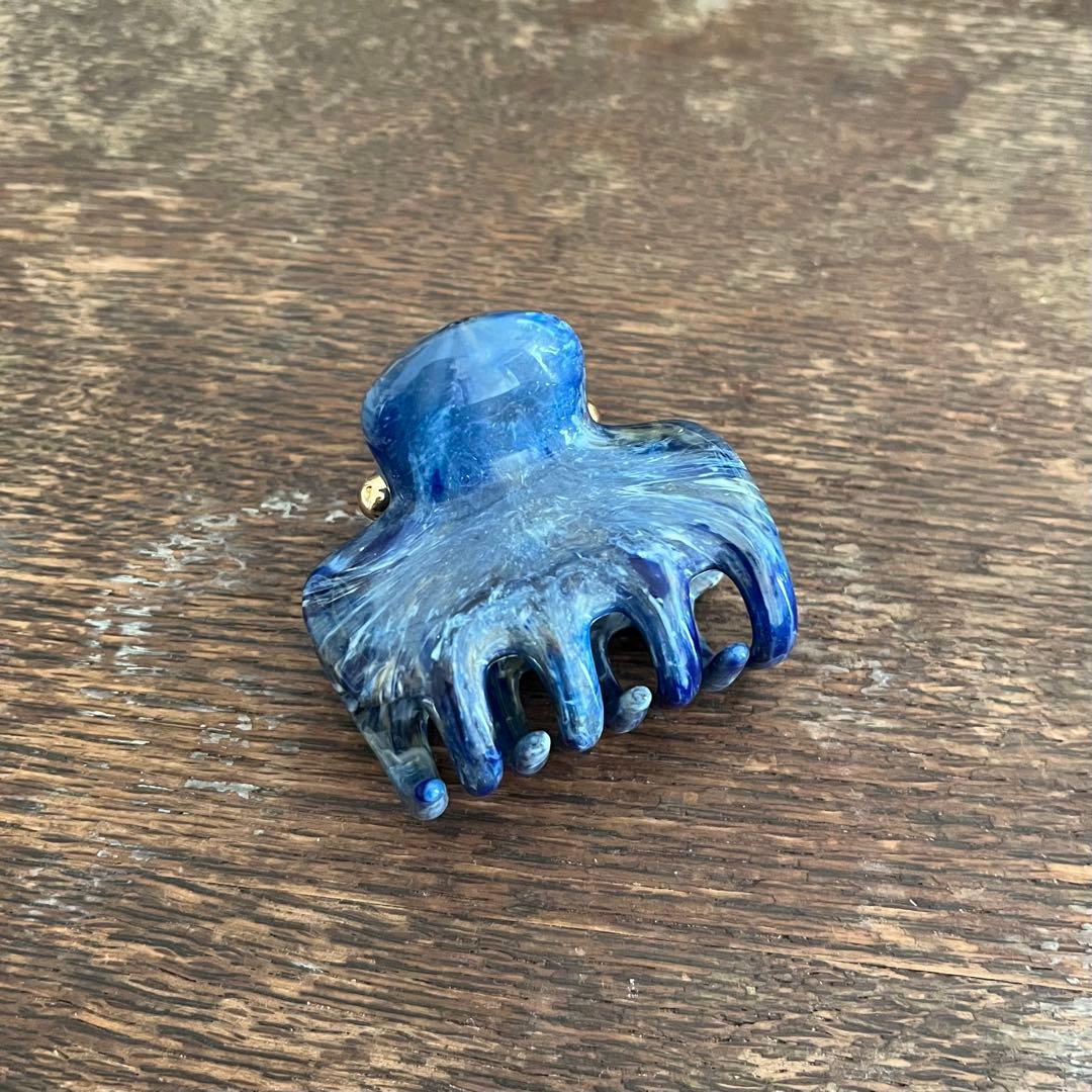 UNDO ヘアクリップNo.2 Blue Marble