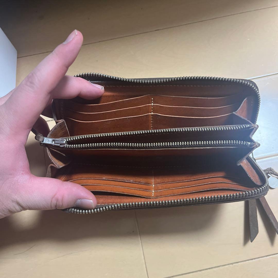 RED MOONレザー長財布 インディアンヘッド