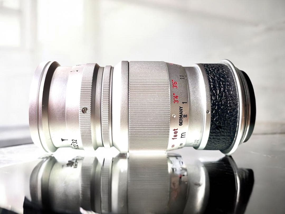 【OH済&ライカ&希少】エルマー90㎜　後期メートル/フィート併記型