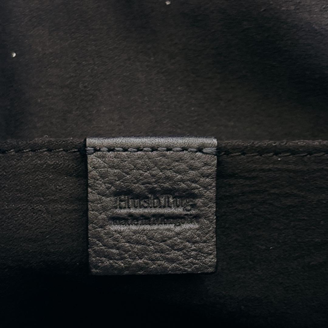 美品　ハッシュタグ　トートバッグ　シボ革　A4 自立　ダークネイビー　肩かけ