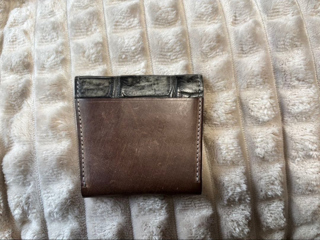 【希少】LEATHER&SILVER MOTO 長財布&ケースクロコ