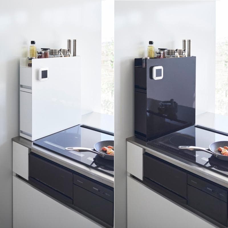 tower 隠せる調味料ラック 2段 ブラック 山崎実業 4335 タワー 黒