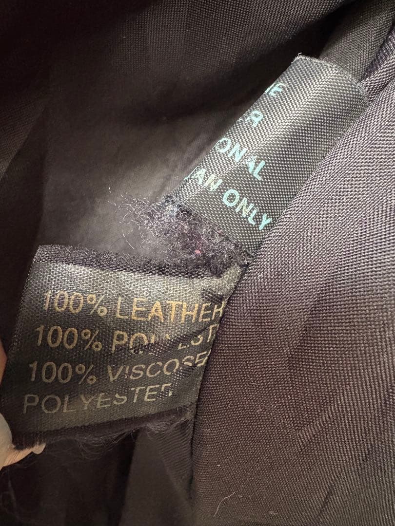 EURO STYLE ブラックレザージャケット　XL