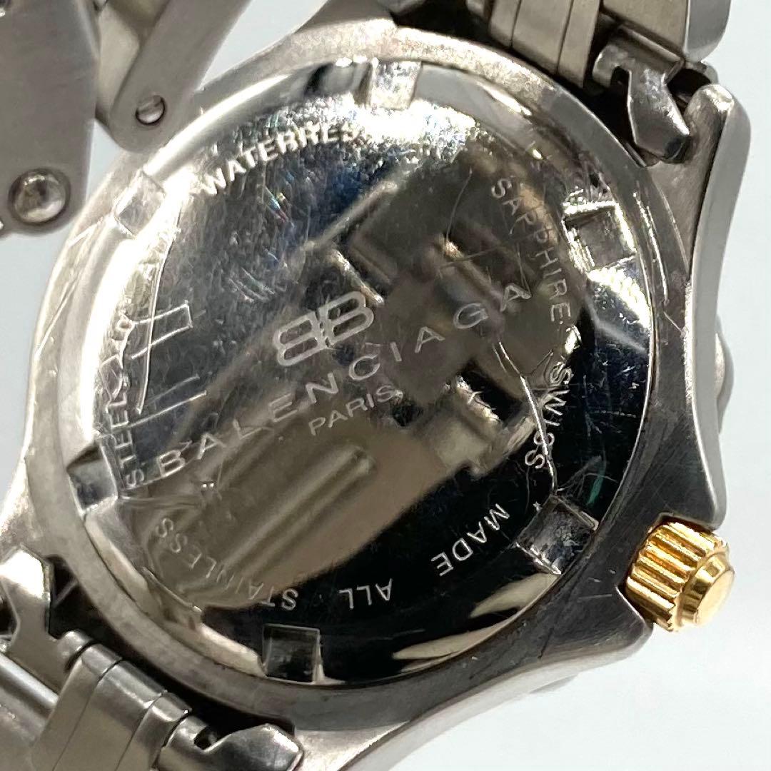 【稼動】 バレンシアガ 腕時計 ダイバーズウォッチ クォーツ QZ デイト