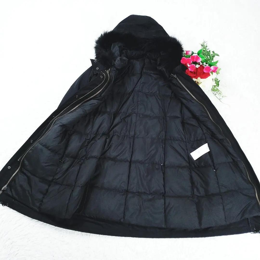 【極美品】ICB ダウンライナー ファーフード付き ロングコート 4way 黒