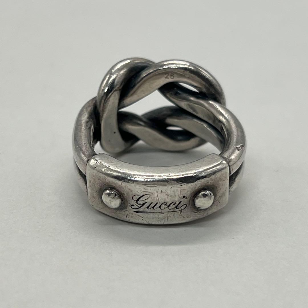 グッチ GUCCI ノット リング 表記サイズ26 SV925 オールド 希少