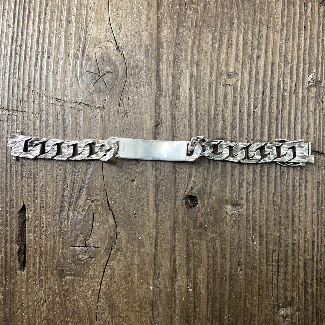 英国 IDプレート シルバー ブレスレット ロンドン 925