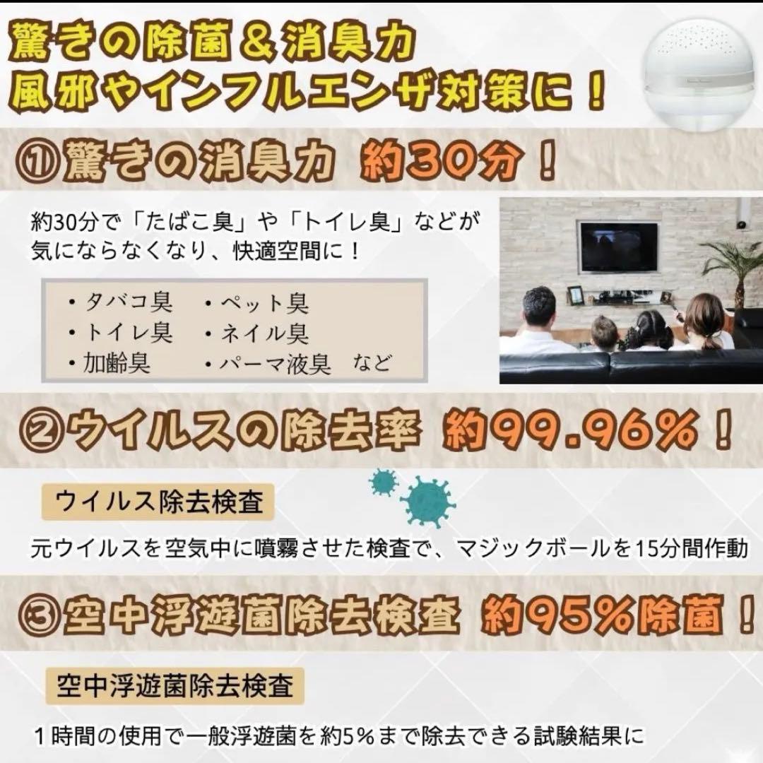 【新品・未使用品・】MAGIC BALL BASIC 空気清浄機【変圧器不要】