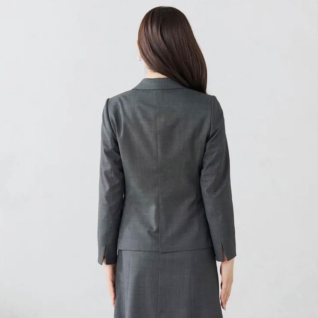 AOKI 洗える360°キレイスーツ テーラードジャケット セットアップ　グレー