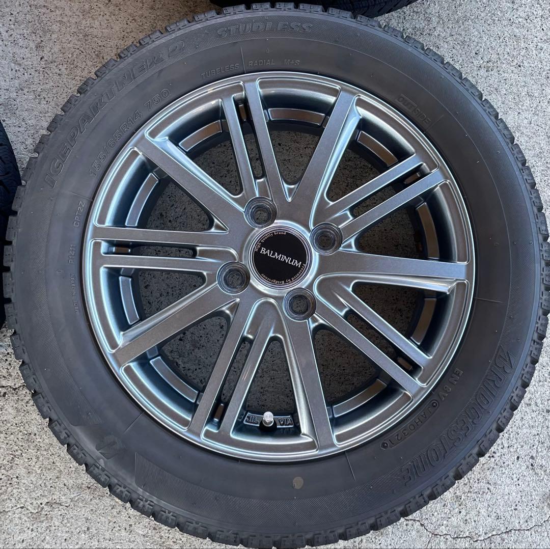 バリ山！　155/65R14 ラパン　キャンバス　N-BOX ワゴンR