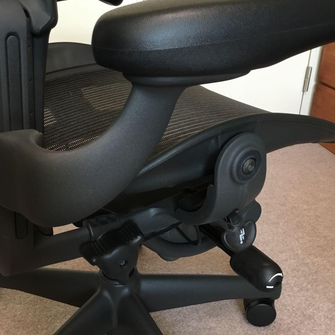 【引き取り限定】ハーマンミラー アーロンチェア ヘッドレスト付き