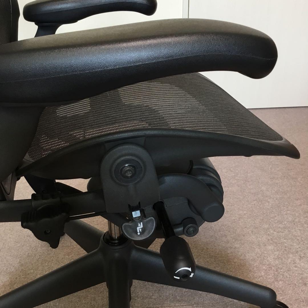 【引き取り限定】ハーマンミラー アーロンチェア ヘッドレスト付き