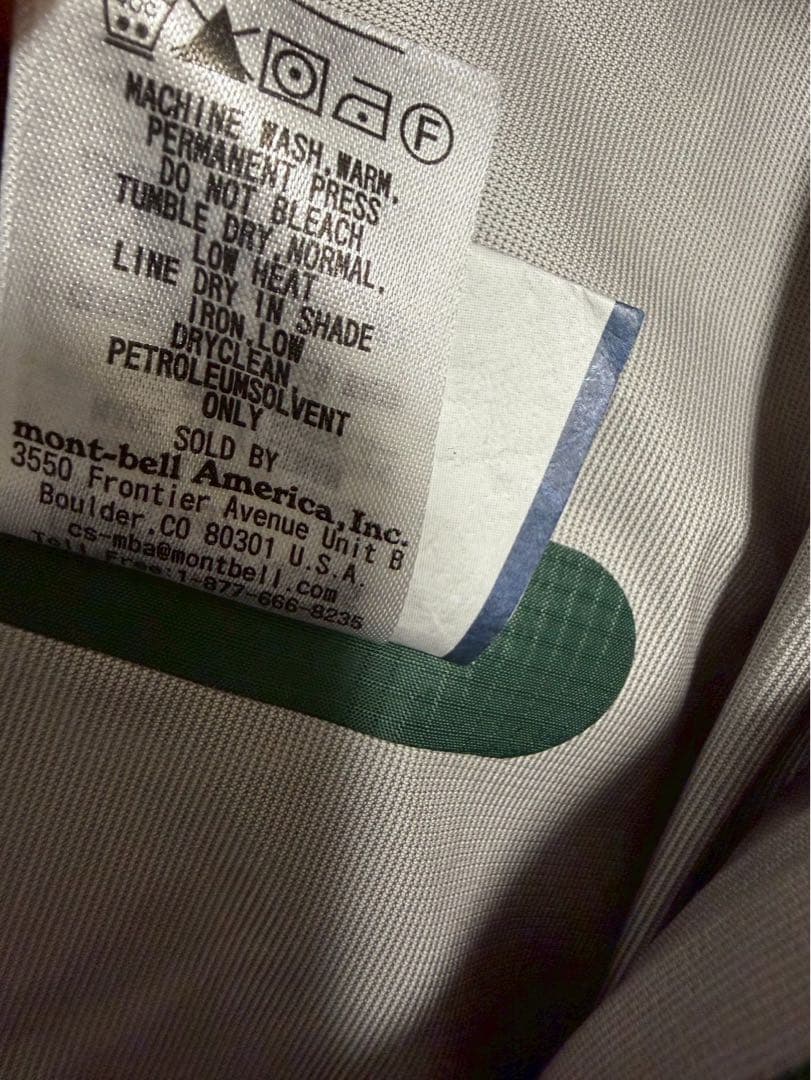 mont-bell モンベル マウンテンパーカー 1128618 グリーン 緑