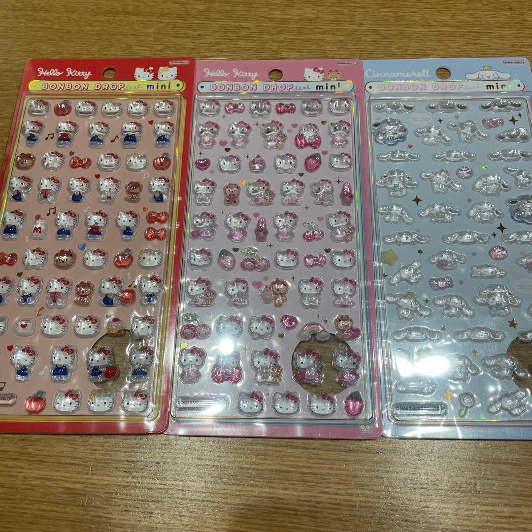 正規品】ボンボンドロップシールキティマイメロ プリン シナモンはぴだんぶいクロミ