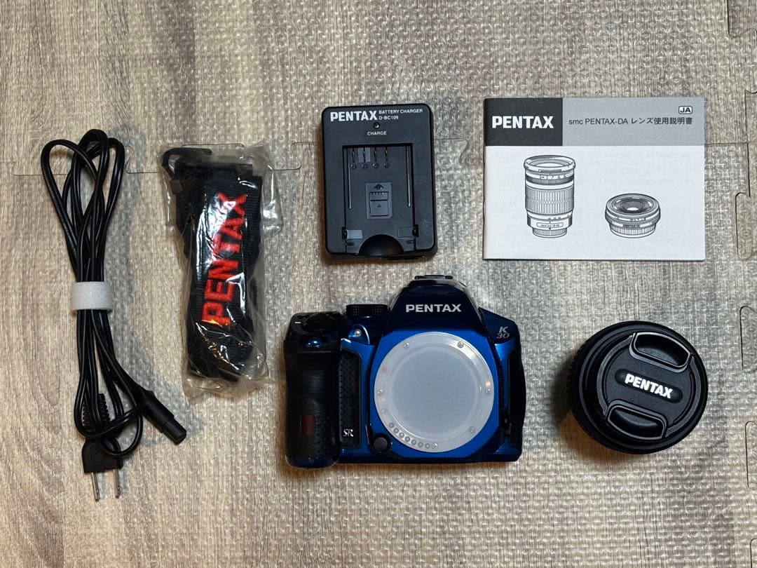 【稼働品】PENTAX K-30 デジタル一眼レフカメラ レンズキット ブルー