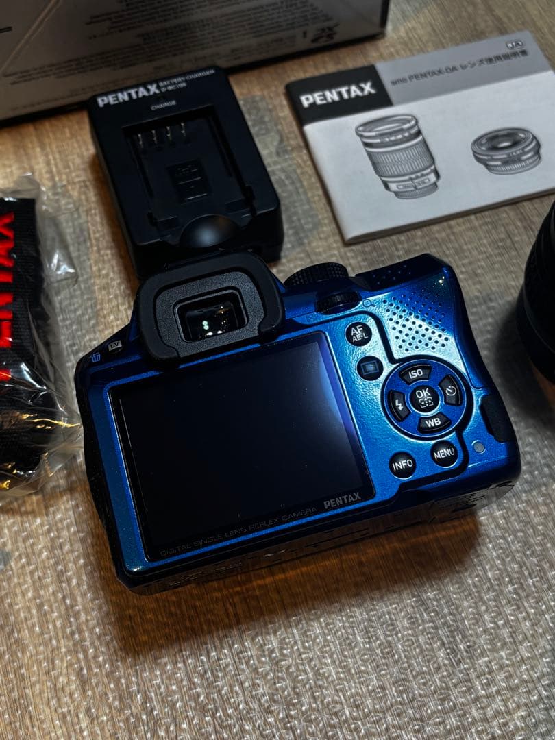【稼働品】PENTAX K-30 デジタル一眼レフカメラ レンズキット ブルー
