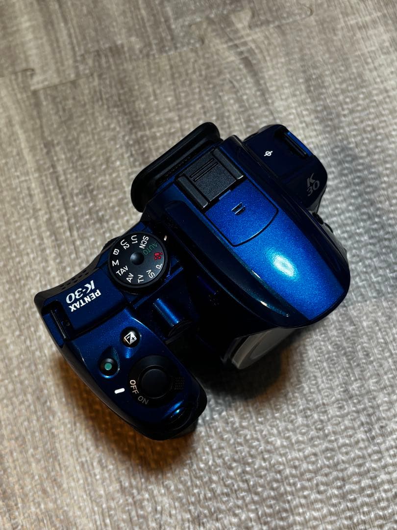 【稼働品】PENTAX K-30 デジタル一眼レフカメラ レンズキット ブルー