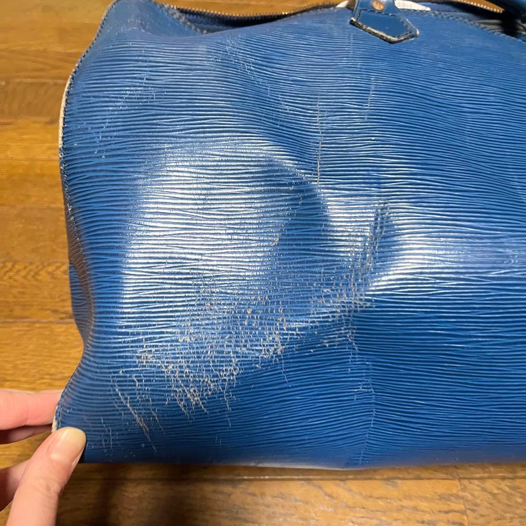 【ルイヴィトン/Louis Vuitton】エピレザーボストンバッグ40 青