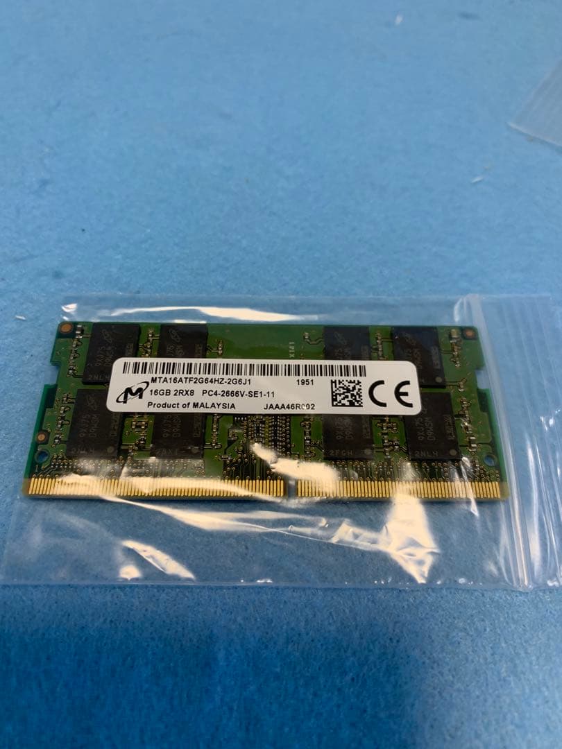 CRUCIAL(Micron)/DDR4-2666/16GB×2枚/合計32GB