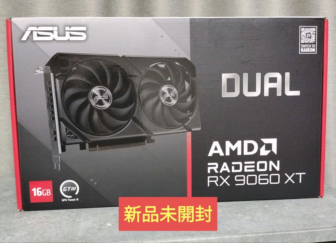 グラフィックボード・グラボ・ビデオカード ASUS DUAL RX9060XT 16GB