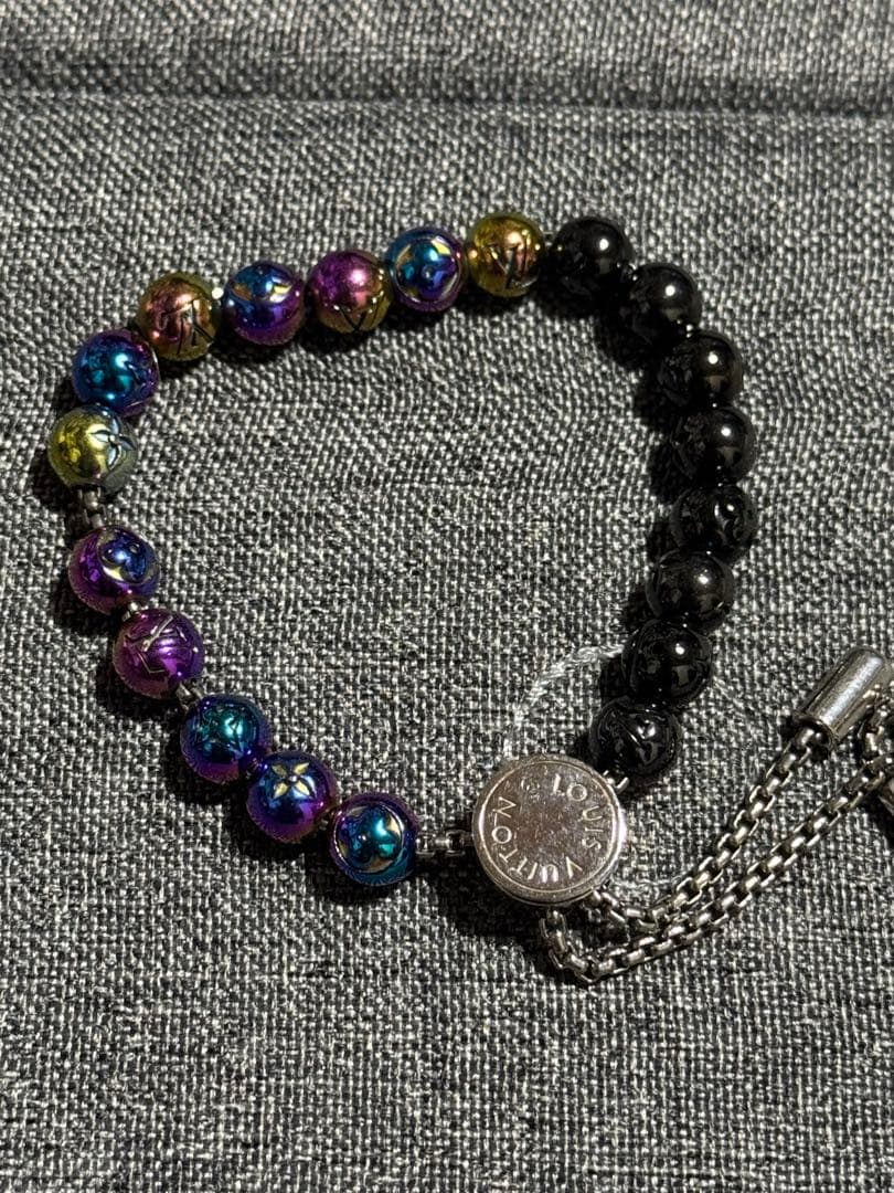 LOUIS VUITTON ビーズ ブレスレット ブラスレ モノグラム