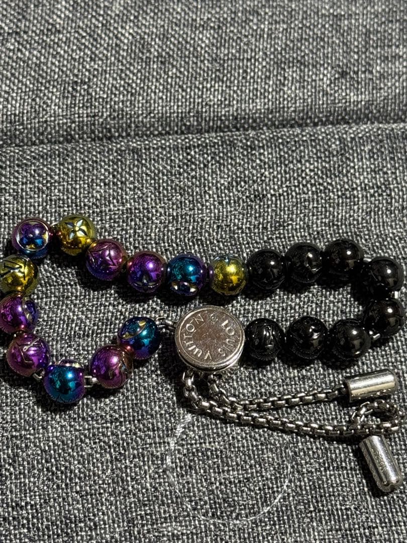 LOUIS VUITTON ビーズ ブレスレット ブラスレ モノグラム