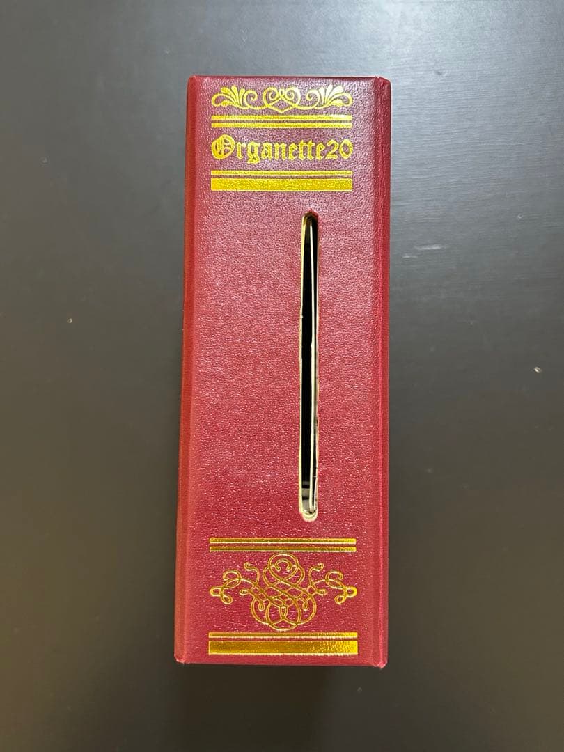 【オルゴール堂】20弁 BOOK型 手回しオルガニート /Organette20