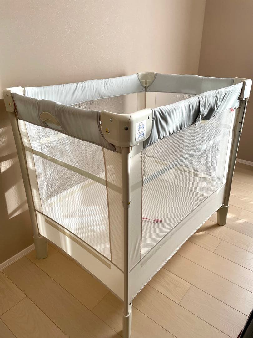 【超美品】ApricaココネルエアーAB ホワイトグレー【取説・収納バッグ付】