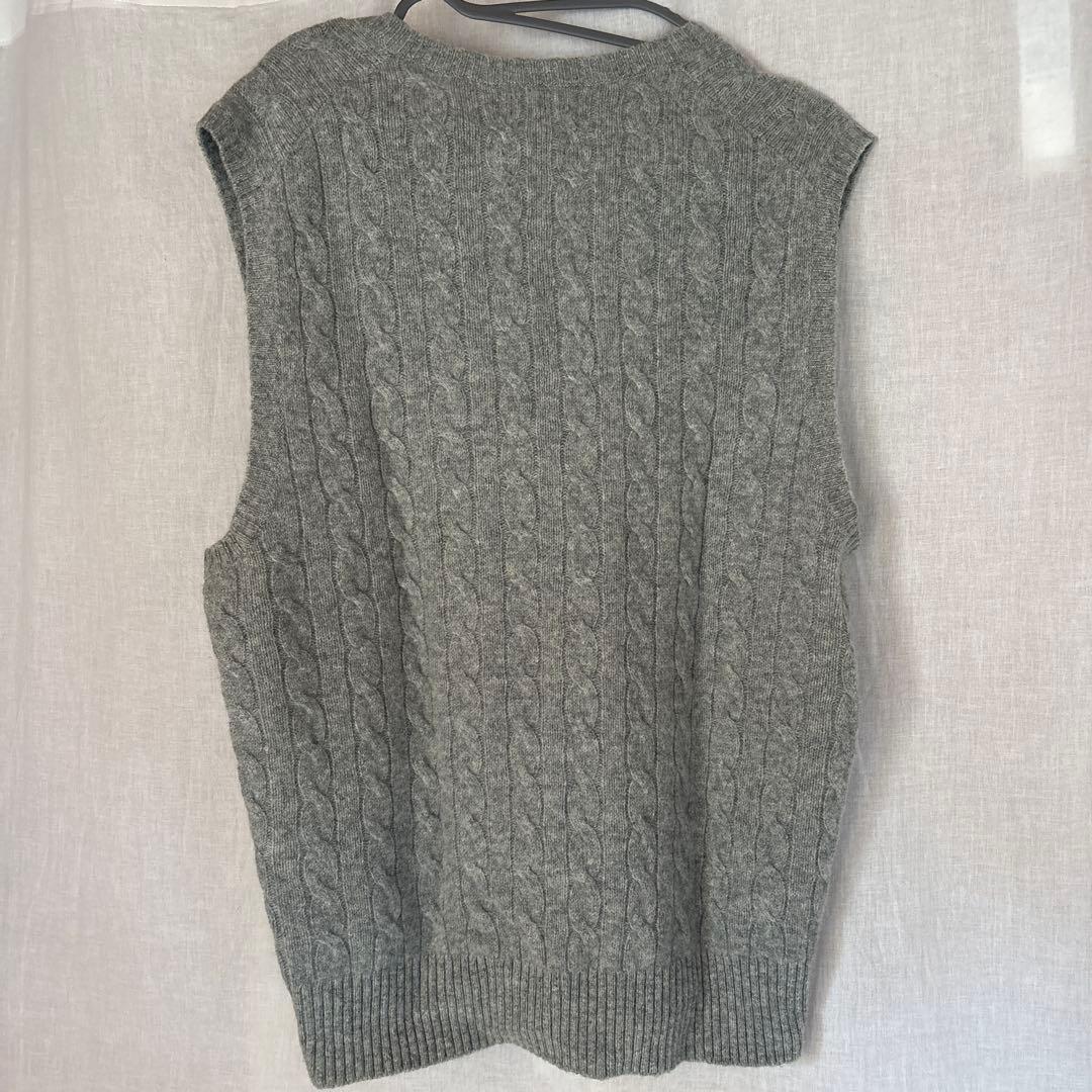 POLO RALPH LAUREN グレー Vネック ベスト M