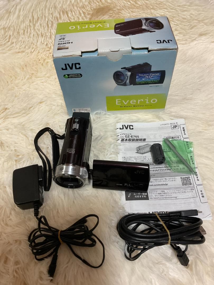 【簡易動作確認済】JVC Everio GZ-E765ビデオカメラ ２０１４年製