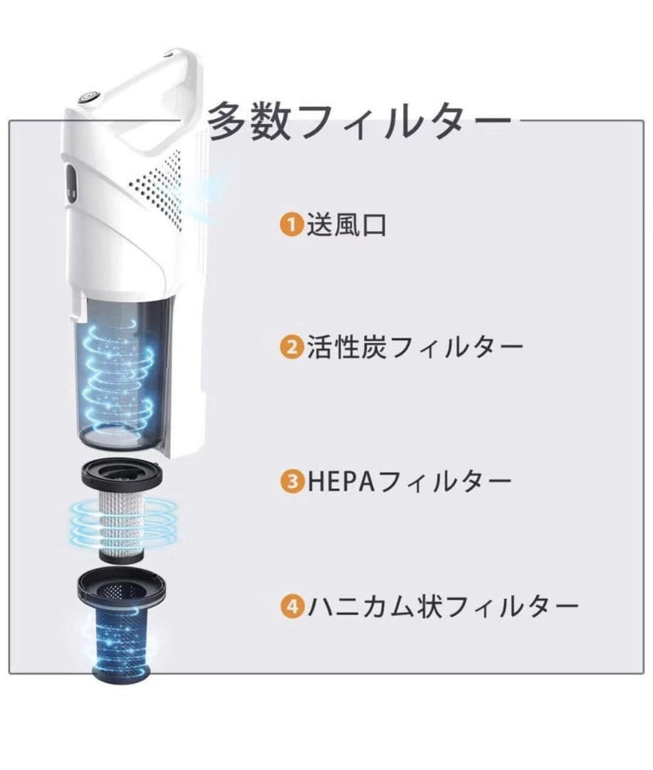 掃除機 コードレス サイクロン スティックハンディクリーナー ２Way