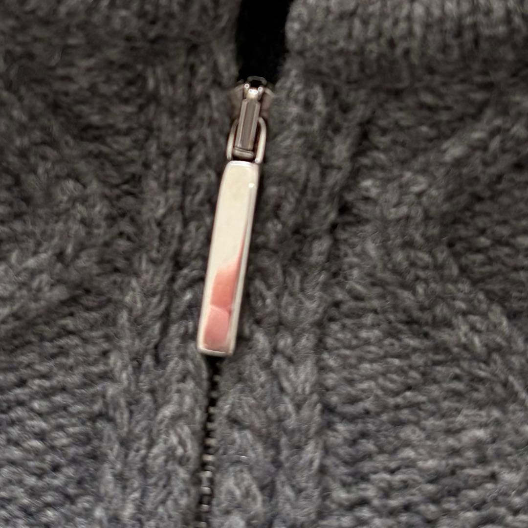 エスマックスマーラ　高級カシミヤウールジップアップカーディガン　グレー　L