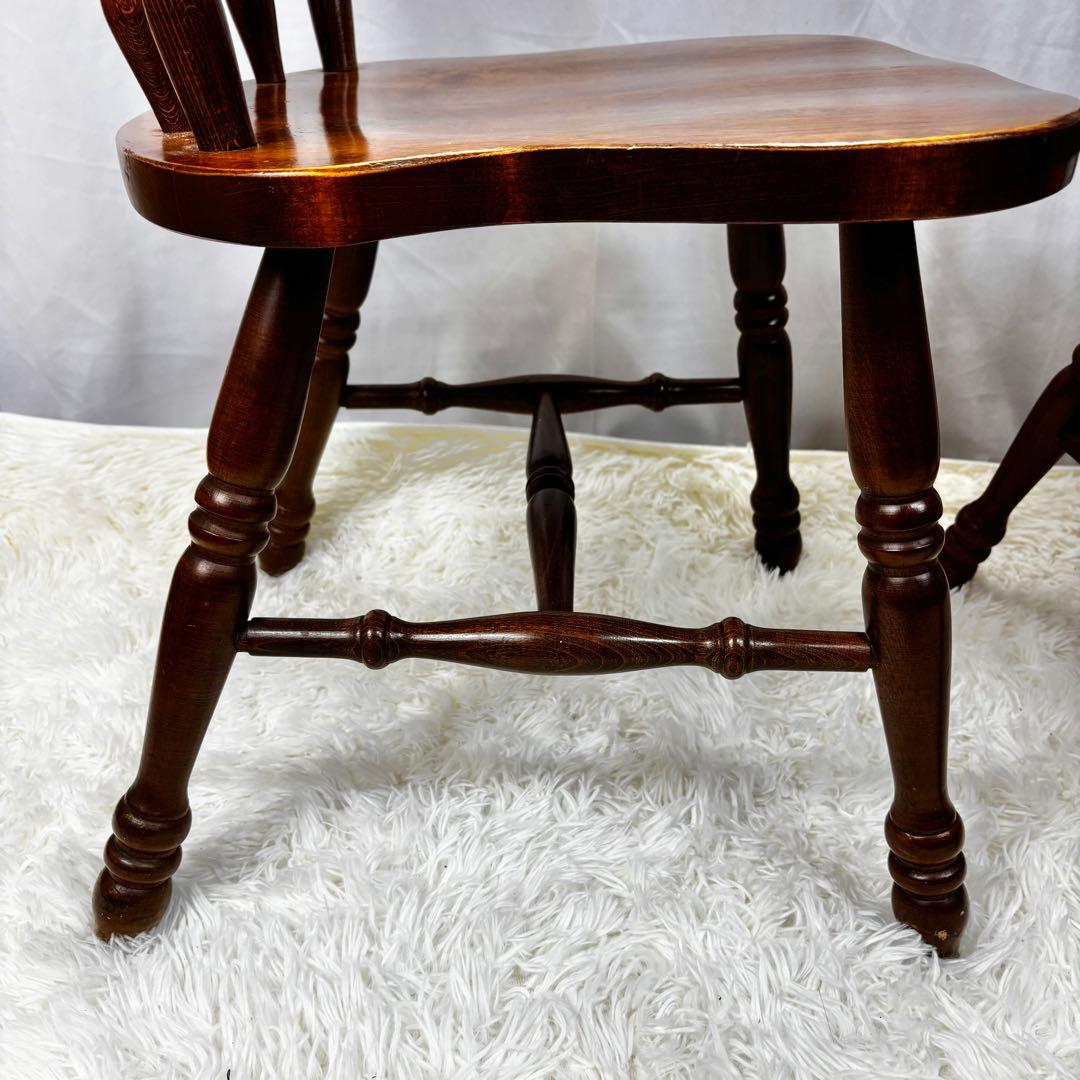 柏木工 ウィンザーチェア 2脚セット ナチュラル 北欧風 ダイニングチェア