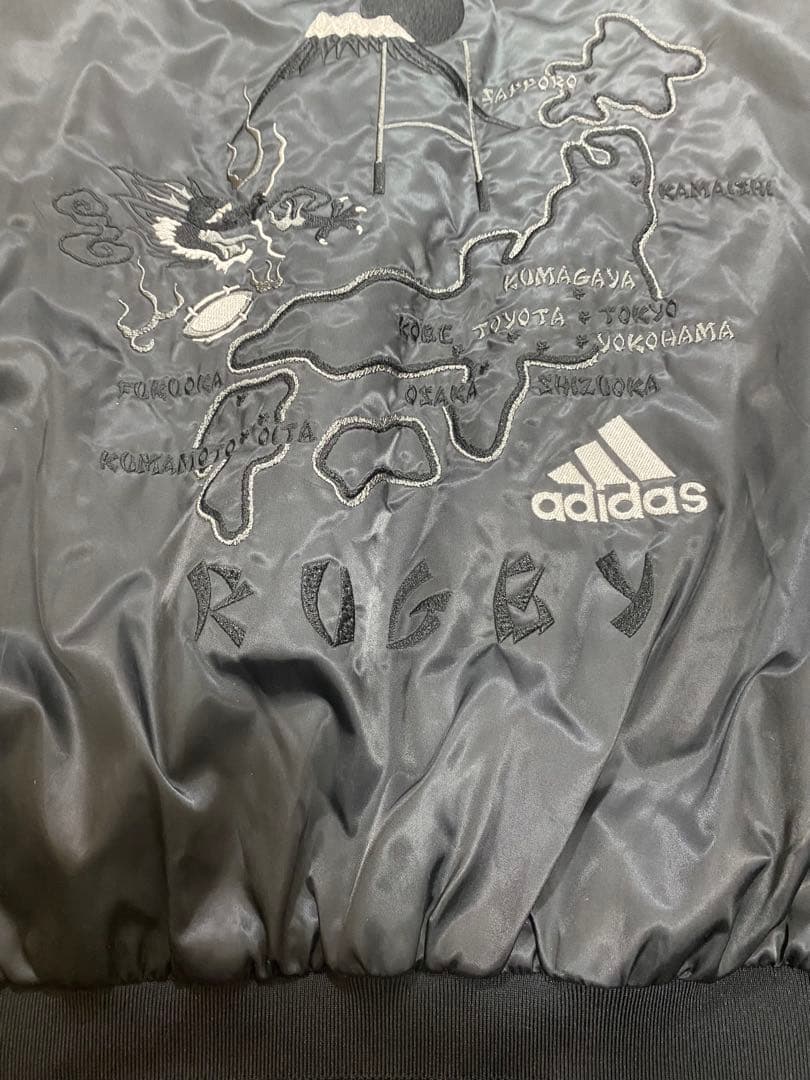 adidas アディダス　ALLBLACKS スカジャン　希少サイズO（XL）