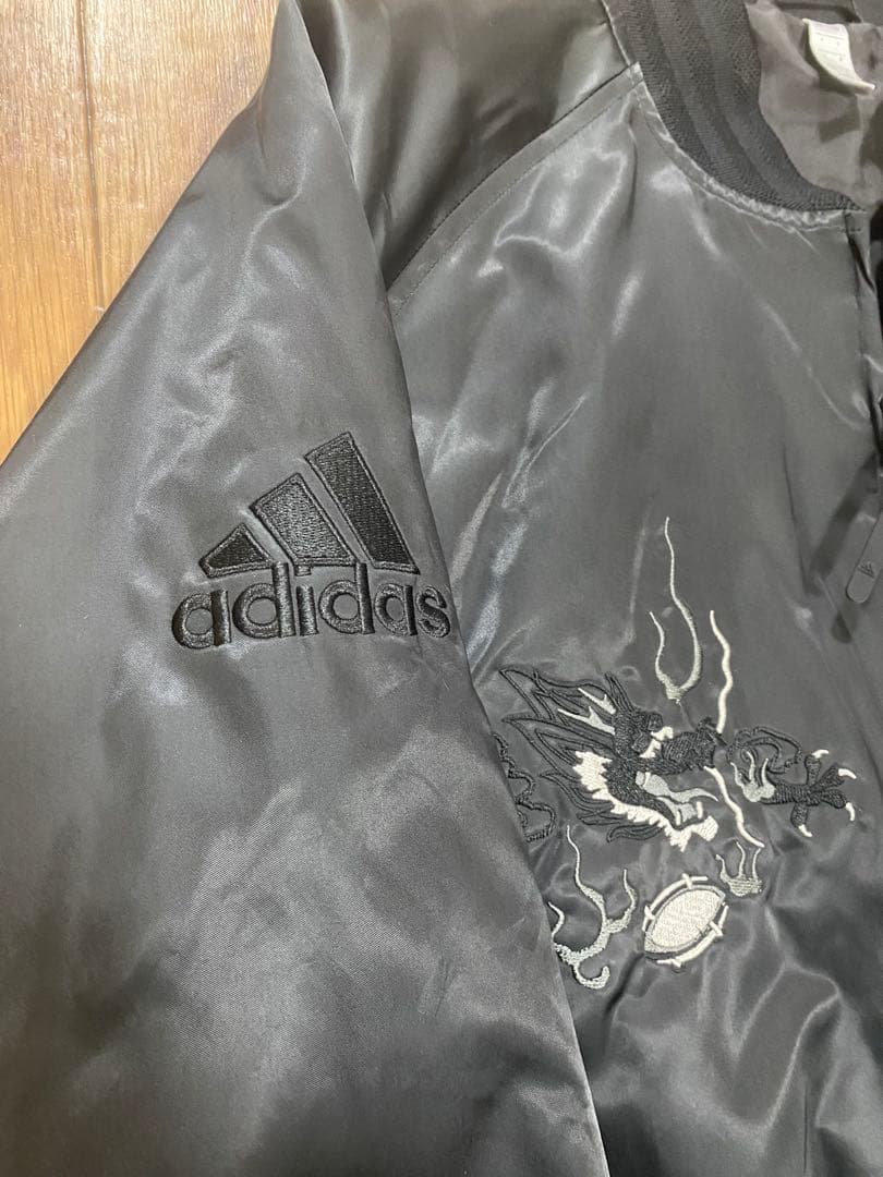 adidas アディダス　ALLBLACKS スカジャン　希少サイズO（XL）