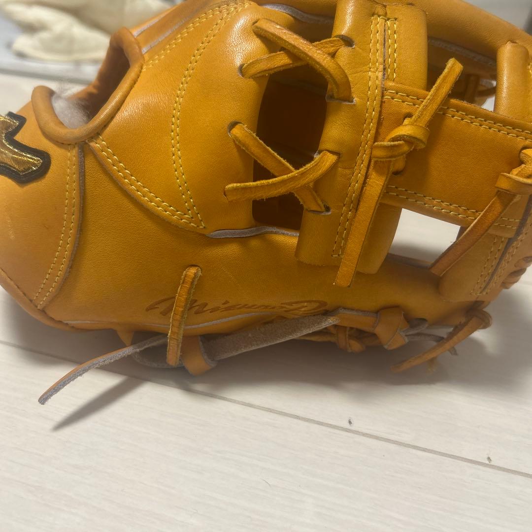 Kミズノ 軟式グローブ オレンジ（坂本モデル）