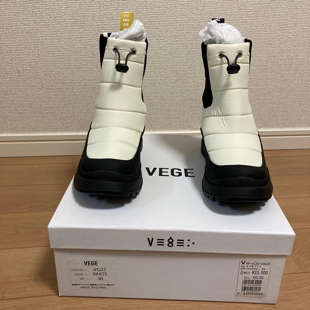VEGE VG22 ホワイト/ブラック 36