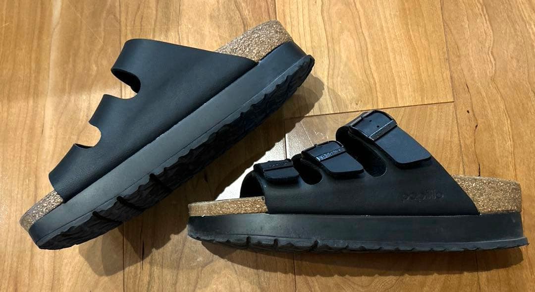 ビルケン　フロリダ プラットフォーム ビルコフロー ブラック サンダル 39